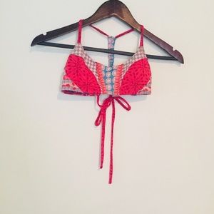 Bikini top size small reversible tie string
